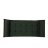 Henry Chaise Lounger with 2 Rolled Bolster Pillows | Blackish Green