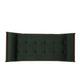 Henry Chaise Lounger with 2 Rolled Bolster Pillows | Blackish Green