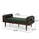 Henry Chaise Lounger with 2 Rolled Bolster Pillows | Blackish Green