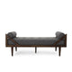 Henry Chaise Lounger | 2 Bolster Pillows | Charcoal Gray Waffle Stitch