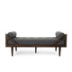Henry Chaise Lounger | 2 Bolster Pillows | Charcoal Gray Waffle Stitch