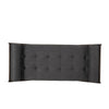 Henry Chaise Lounger | 2 Bolster Pillows | Charcoal Gray Waffle Stitch