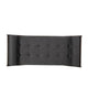 Henry Chaise Lounger | 2 Bolster Pillows | Charcoal Gray Waffle Stitch