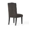 Elona Dining Chair Set of 2 | Crown Top | Gray Tufted Diamond Stitched
