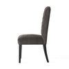 Elona Dining Chair Set of 2 | Crown Top | Gray Tufted Diamond Stitched
