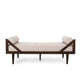 Henry Chaise Lounger | 2 Rolled Bolster Pillows | Beige Waffle Stitch