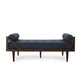 Henry Chaise Lounger with 2 Bolster Pillows | Waffle Stitch Blue