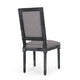 Ryma Dining Chair Set of 2 | Transitional Black Fluted Legs | Gray BM335315
