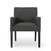 Accent Armchair | Modern Track Arms | Charcoal Gray Textured Fabric BM335319