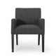 Accent Armchair | Modern Track Arms | Charcoal Gray Textured Fabric BM335319