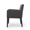 Accent Armchair | Modern Track Arms | Charcoal Gray Textured Fabric BM335319