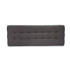 Ottoman Footstool Bench | 44’’ Button Tufted Gray Fabric Top BM335322