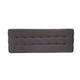 Ottoman Footstool Bench | 44" Button Tufted Gray Fabric Top