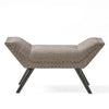Vibe Ottoman Bench | Tufted Gray Fabric | 36’’ | Nailhead Trim BM335328