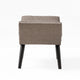 Vibe Ottoman Bench | Tufted Gray Fabric | 36’’ | Nailhead Trim BM335328