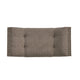 Vibe Ottoman Bench | Tufted Gray Fabric | 36" | Nailhead Trim