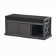 Shoe Bench | 2 Storage Shelves | 43’’ Dark Gray Acacia Wood BM335330