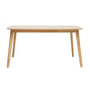 Dining Table | 59’’ Natural Walnut Brown Rectangular | Tapered Legs BM335331