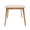 Dining Table | 59’’ Natural Walnut Brown Rectangular | Tapered Legs BM335331