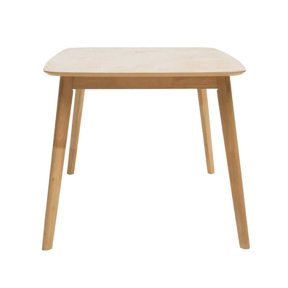 Dining Table | 59’’ Natural Walnut Brown Rectangular | Tapered Legs BM335331