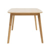 Dining Table | 59" Natural Walnut Brown Rectangular | Tapered Legs