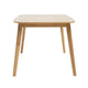 Dining Table | 59" Natural Walnut Brown Rectangular | Tapered Legs