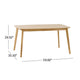 Dining Table | 59" Natural Walnut Brown Rectangular | Tapered Legs
