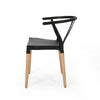 Dining Side Chair Set of 2 | Sculpted Design 29’’ Black Seat BM335337