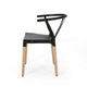 Dining Side Chair Set of 2 | Sculpted Design 29’’ Black Seat BM335337