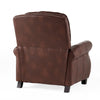 Manual Recliner Chair | Push Back Design | Classic Brown Faux Leather BM335339