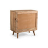 Oversize Nightstand Dresser | Woven Design 3 Drawer Light Brown Wood BM335340