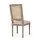 Viba Dining Chair Set of 2 | Gray | Cane | Light Weathered Brown Wood