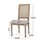 Viba Dining Chair Set of 2 | Gray | Cane | Light Weathered Brown Wood BM335342