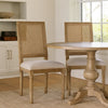 Viba Dining Chair Set of 2 | Gray | Cane | Light Weathered Brown Wood