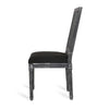 Marsie Dining Chair Set of 2 | Black Fabric | Wood Frame Cane Backrest BM335343