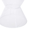 Nian Outdoor Side Table | Matte White Iron | Hourglass Shape | 18"