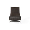 Stela Outdoor Chaise Lounger| Dark Brown Rattan | Metal Frame | 79’’ BM335348