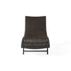 Stela Outdoor Chaise Lounger| Dark Brown Rattan | Metal Frame | 79’’ BM335348