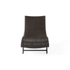 Stela Outdoor Chaise Lounger| Dark Brown Rattan | Metal Frame | 79"