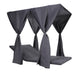 Yavi Outdoor Cushion and Curtains for Daybed | Dark Gray Fabric 79"