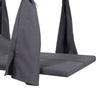 Yavi Outdoor Cushion and Curtains for Daybed | Dark Gray Fabric 79"