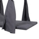 Yavi Outdoor Cushion and Curtains for Daybed | Dark Gray Fabric 79"