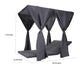 Yavi Outdoor Cushion and Curtains for Daybed | Dark Gray Fabric 79"