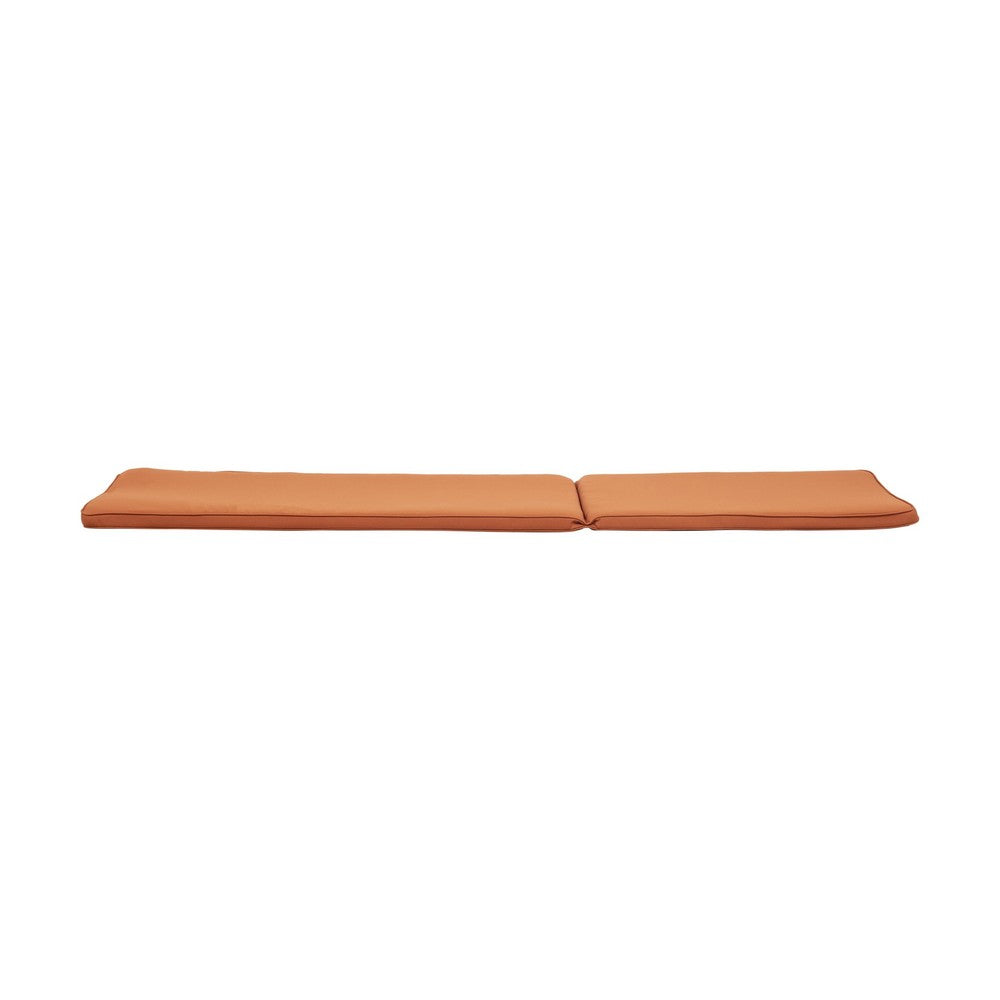Pina Cushion for Outdoor Chaise Lounger | Waterproof Orange | 79"