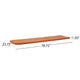 Pina Cushion for Outdoor Chaise Lounger | Waterproof Orange | 79"