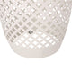 Rosie Outdoor Side Table | White Iron | Lace Cut Drum Structure | 12"