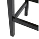 Seya Counter Stool Set of 2 | Gray Waterproof Cushioned Seat | Black