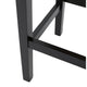 Seya Counter Stool Set of 2 | Gray Waterproof Cushioned Seat | Black BM335356