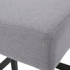 Seya Counter Stool Set of 2 | Gray Waterproof Cushioned Seat | Black BM335356