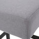 Seya Counter Stool Set of 2 | Gray Waterproof Cushioned Seat | Black BM335356